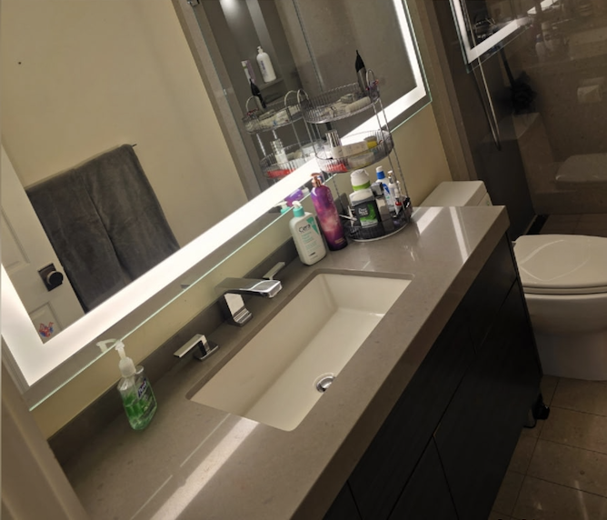 Bathroom Counter — After